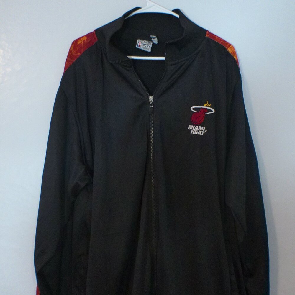 Miami Heat NBA Zip-Up Jacket – Zipway – Black/Red – Men’s XXL